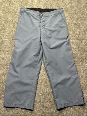 PrAna Capri Pants Womens Small Blue Crop Wide Leg Casual Pockets Made In USA